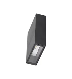 Discount Applique led da esterno rettangolare verticale a doppio fascio luminoso vtac nero 3000k Illuminazione Per Esterno