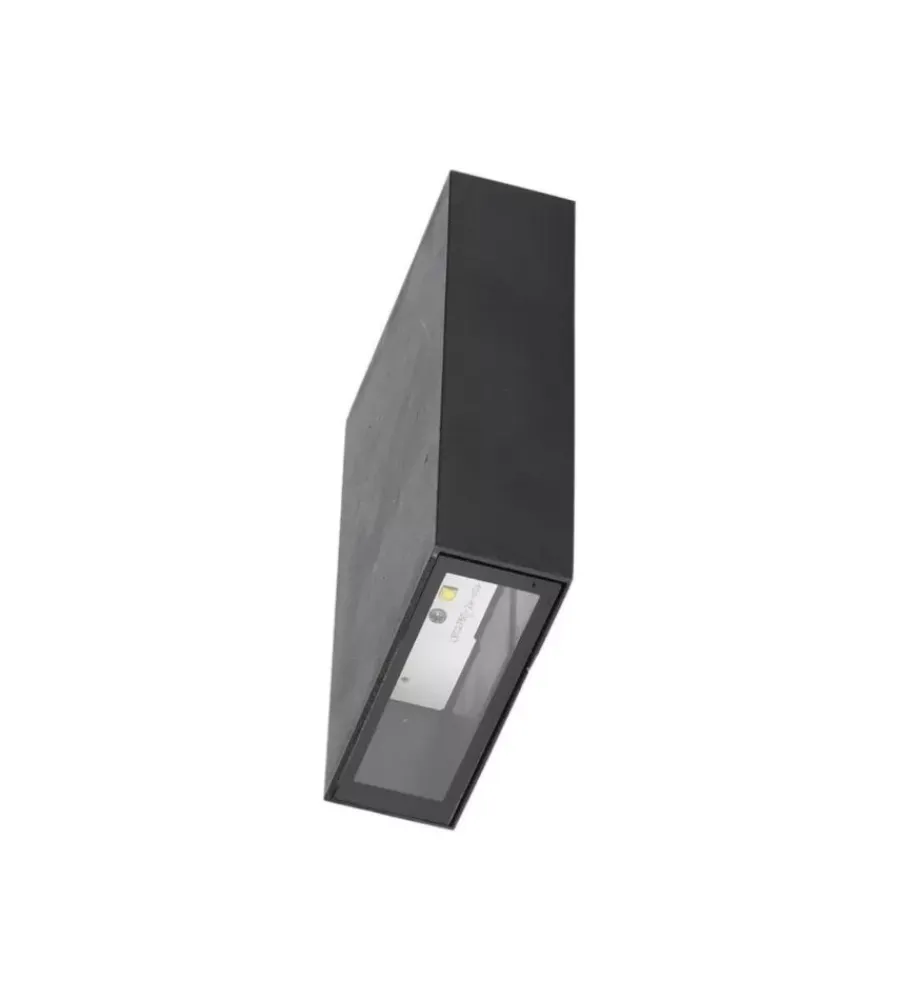 Discount Applique led da esterno rettangolare verticale a doppio fascio luminoso vtac nero 3000k Illuminazione Per Esterno