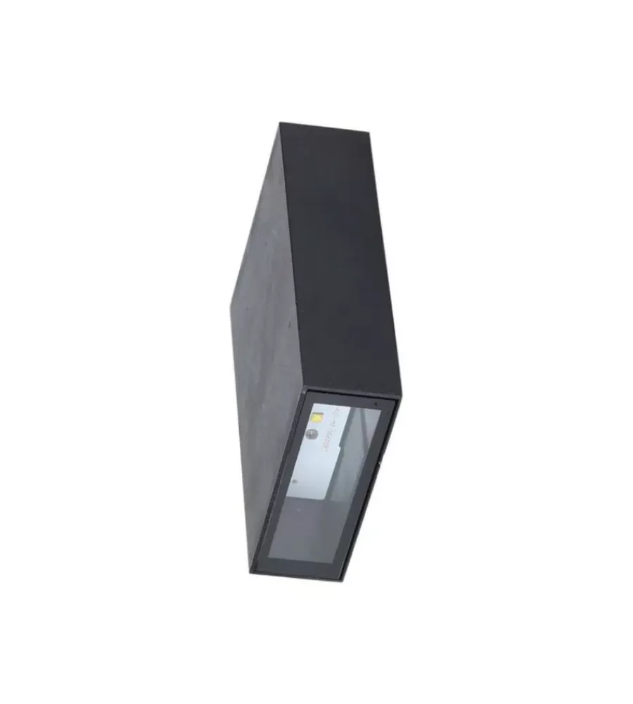 Discount Applique led da esterno rettangolare verticale a doppio fascio luminoso vtac nero 3000k Illuminazione Per Esterno