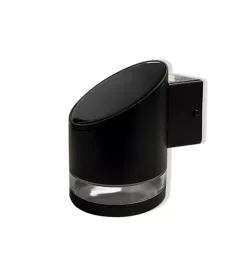 Sale Applique led da esterno vtac nero cilidrica obliqua 3000k Illuminazione Per Esterno