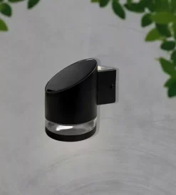 Sale Applique led da esterno vtac nero cilidrica obliqua 3000k Illuminazione Per Esterno
