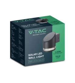 Sale Applique led da esterno vtac nero cilidrica obliqua 3000k Illuminazione Per Esterno
