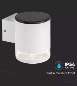 New Applique led da esterno vtac bianco cilindrico 3000k Illuminazione Per Esterno