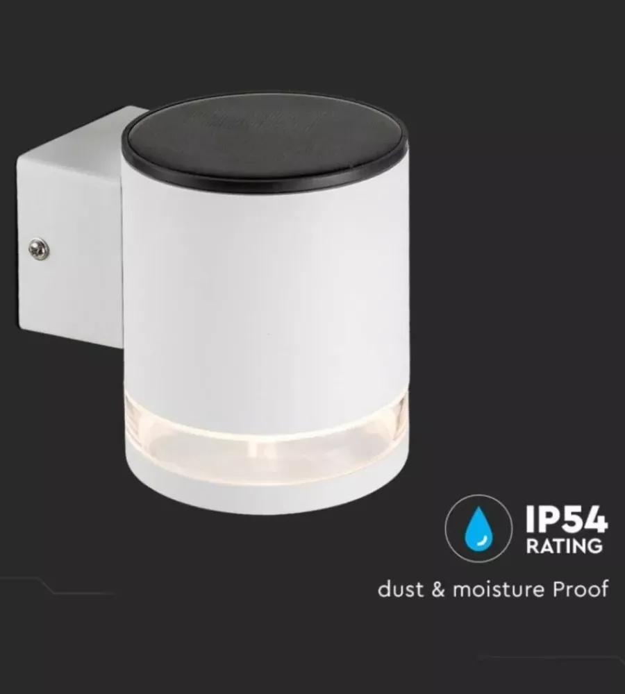 New Applique led da esterno vtac bianco cilindrico 3000k Illuminazione Per Esterno