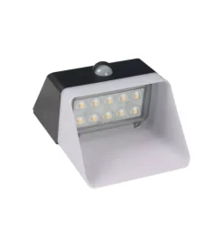 Illuminazione Per Esterno- Applique led da esterno vtac nero con sensore 4000k