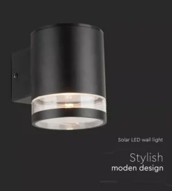 Sale Applique led da esterno vtac nero con sensore di movimento 3000k Illuminazione Per Esterno
