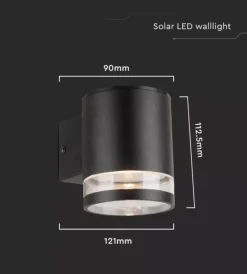 Sale Applique led da esterno vtac nero con sensore di movimento 3000k Illuminazione Per Esterno