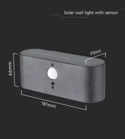 Illuminazione Per Esterno|Applique led da esterno vtac bianco con sensore di movimento 3000k