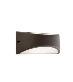 Hot Applique led "lhasa" marrone 10w, bianco naturale Illuminazione Per Esterno