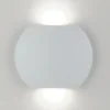Illuminazione Per Esterno- Applique led "miura" in alluminio goffrato bianco 2x3w, 520 lm