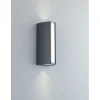 Illuminazione Per Esterno|Applique led "ray" in alluminio nero, 890lm
