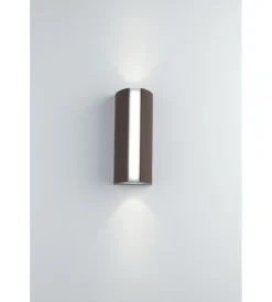 Illuminazione Per Esterno- Applique led "ray" in alluminio corten, 890lm