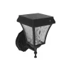 Illuminazione Per Esterno|Applique led solare a muro da esterno vtac nero 3000+4000+6000k