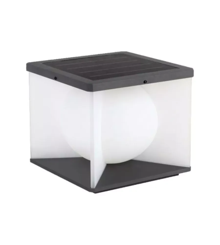 New Applique led solare da esterno vtac nero con telecomando 3000k 8w Illuminazione Per Esterno