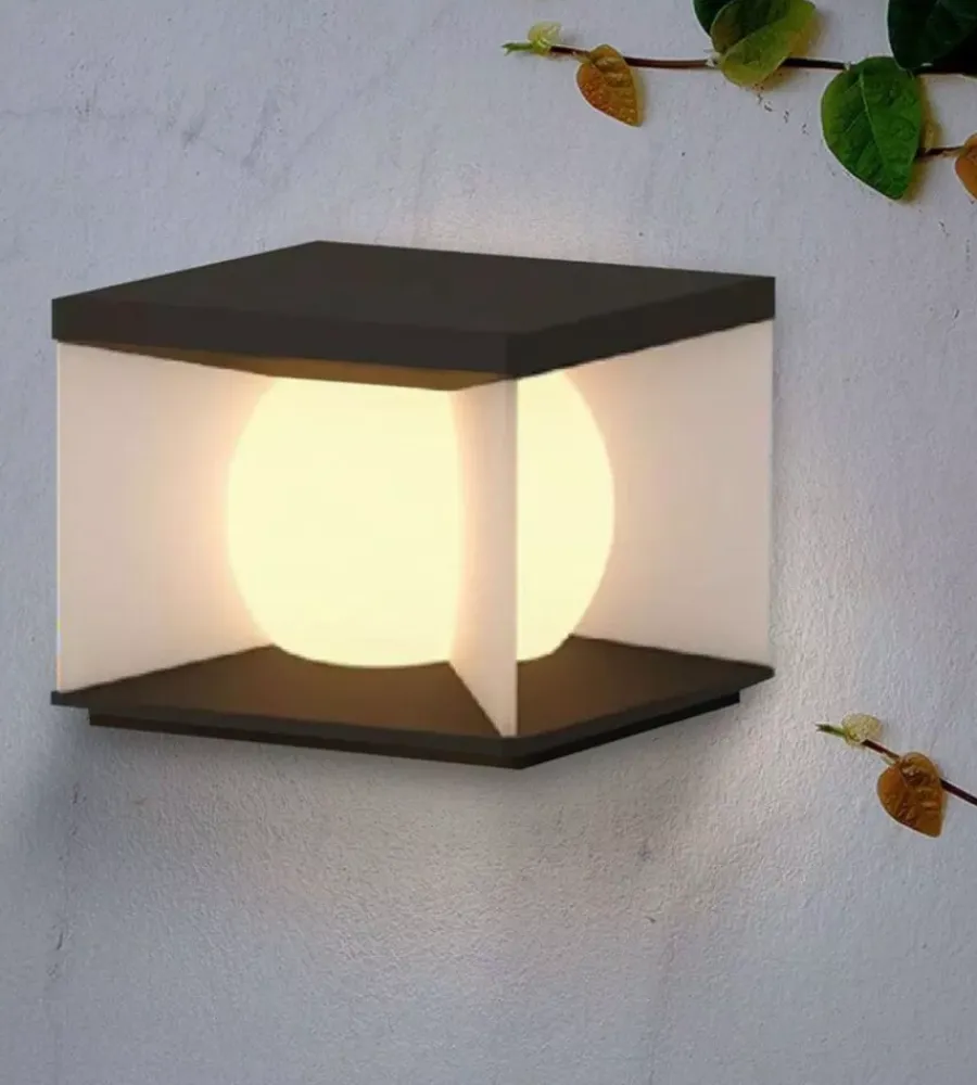 New Applique led solare da esterno vtac nero con telecomando 3000k 8w Illuminazione Per Esterno
