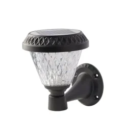 Illuminazione Per Esterno- Applique led solare da esterno vtac a cono con telecomando 3in1