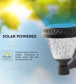 Illuminazione Per Esterno- Applique led solare da esterno vtac a cono con telecomando 3in1
