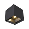 Illuminazione Per Esterno- Applique led solare da esterno vtac nero 3000k