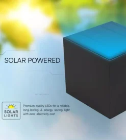 Illuminazione Per Esterno- Applique led solare da esterno vtac nero 3000k
