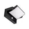 Illuminazione Per Esterno- Applique led solare da esterno rettangolare vtac nero 3000k