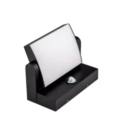 Illuminazione Per Esterno- Applique led solare da esterno rettangolare vtac nero 3000k