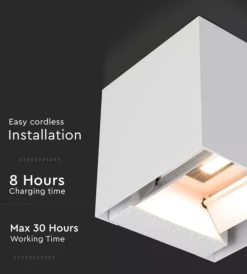 Hot Applique led solare da esterno vtac bianco 3000k Illuminazione Per Esterno