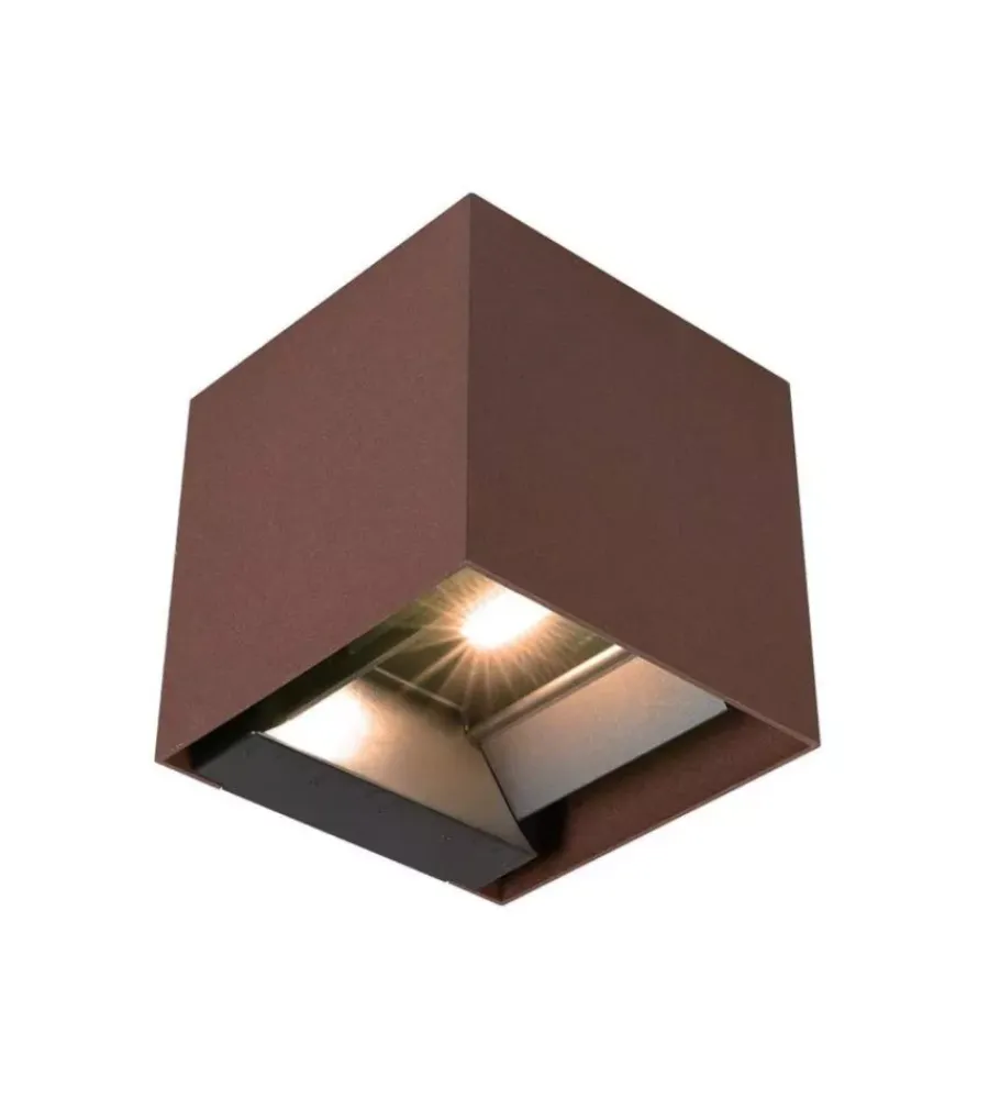 Illuminazione Per Esterno|Applique led solare da esterno vtac marrone 4000k