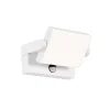 Illuminazione Per Esterno- Applique led solare da esterno rettangolare vtac bianco 4000k