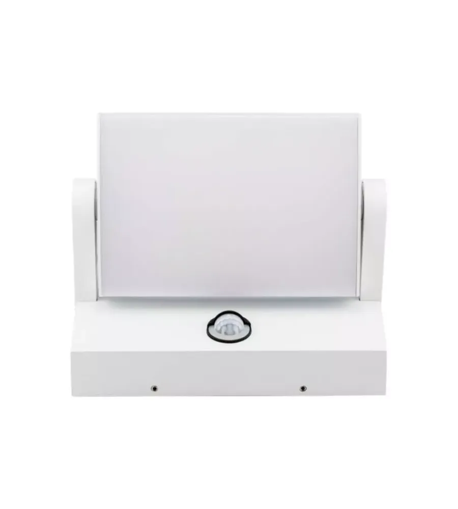 Illuminazione Per Esterno- Applique led solare da esterno rettangolare vtac bianco 4000k