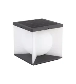 Clearance Applique led solare da esterno vtac nero con telecomando 3000k 3w Illuminazione Per Esterno