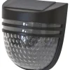 Illuminazione Per Esterno- Applique led solare da esterno "round" nero 3000k