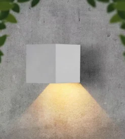 Illuminazione Per Esterno- Applique led solare da esterno vtac bianco 4000k