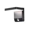 Illuminazione Per Esterno|Applique led solare da esterno quadrata vtac nero 4000k