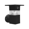 Illuminazione Per Esterno|Applique led solare da esterno vtac nero con sensore 3000k
