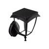 Illuminazione Per Esterno- Applique led solare vtac nero 3000+6000k