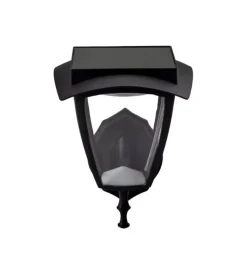 Illuminazione Per Esterno- Applique led solare vtac nero 3000+6000k