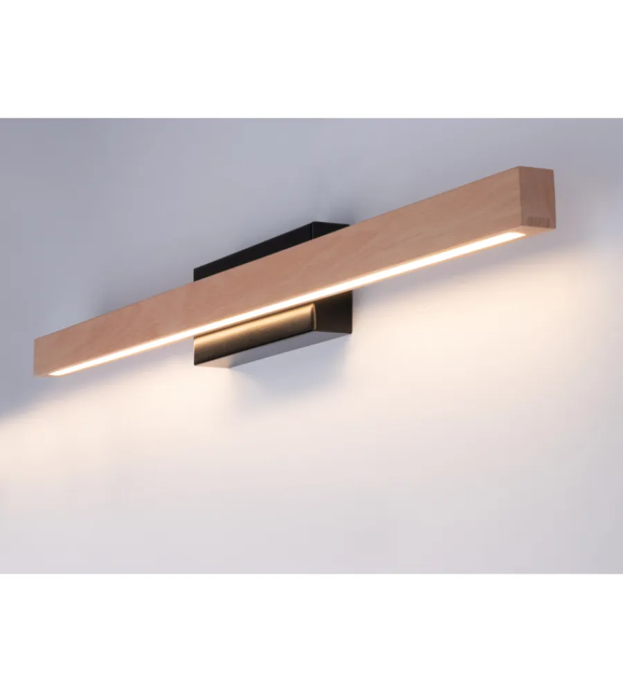 Illuminazione Per Interno-Onli Applique "dora" metallo e legno led 80x5,6x8 cm