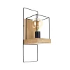 Best Applique "lorken" legno di pino e metallo, e27 Illuminazione Per Interno