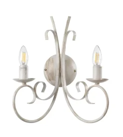 Illuminazione Per Interno-Onli Applique "pompei" in metallo avorio, e14
