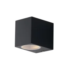 Illuminazione Per Esterno|Applique "qubo" alluminio antracite, 9,3x8x6,7 cm