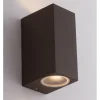 Discount Applique "qubo" alluminio corten, 15,1x6,7x9,3 cm Illuminazione Per Esterno