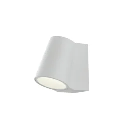 Illuminazione Per Esterno- Applique "sintesi" alluminio bianco a led, 390 lm