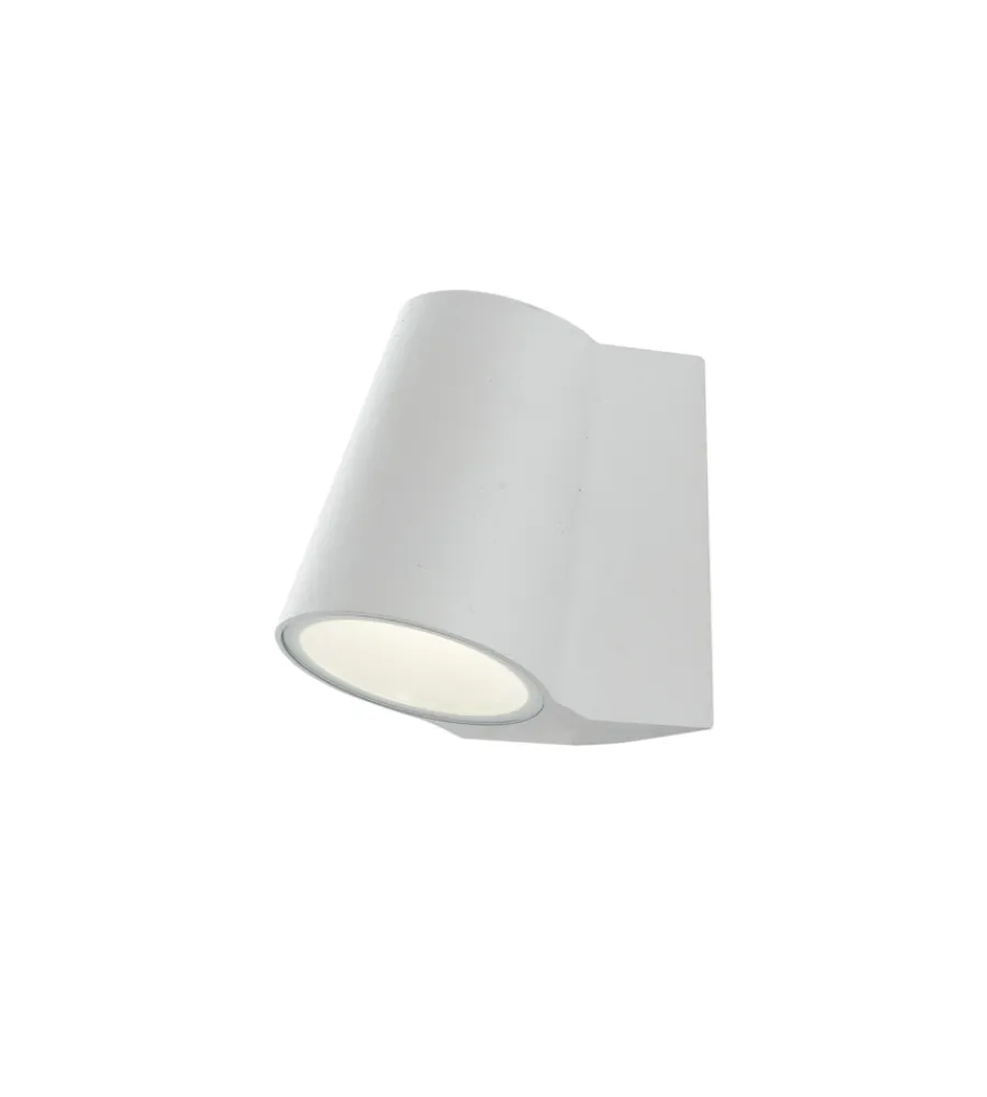 Illuminazione Per Esterno- Applique "sintesi" alluminio bianco a led, 390 lm
