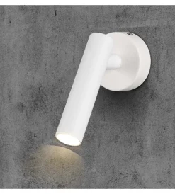 Illuminazione Per Interno|Applique slim da hotel bianca per lettura 2w, 4000k