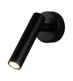 Illuminazione Per Interno- Applique slim da hotel nera per lettura 2w, 4000k