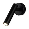 Illuminazione Per Interno|Applique slim da hotel nera per lettura 2w, 3000k