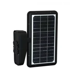 Illuminazione Per Esterno|Applique solare nera rettangolare, 23,6x29,4 cm