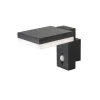 Illuminazione Per Esterno|Applique solare rettangolare con sensore 3000k ip44, 22,9x13x15,5cm