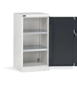 Sale Armadietto con ante a battente fami "perfom" in lamiera grigio e antracite 51,2x55,5x100 cm Officina E Garage