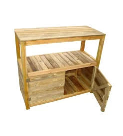 Contenitori Da Esterno|Armadietto multiuso con chiusura a magnete - 90x45x100 cm.